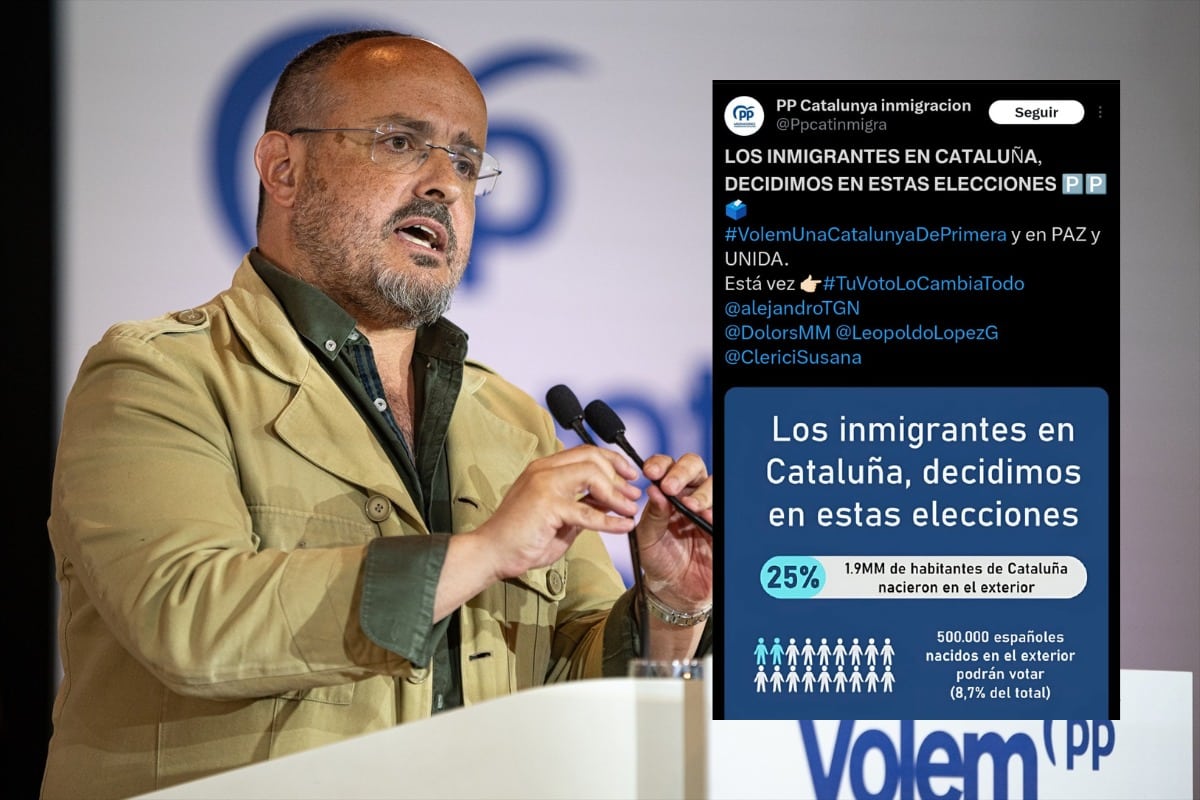 El PP de Cataluña lanza un tuit pidiendo el voto de los inmigrantes y lo borra tras las críticas