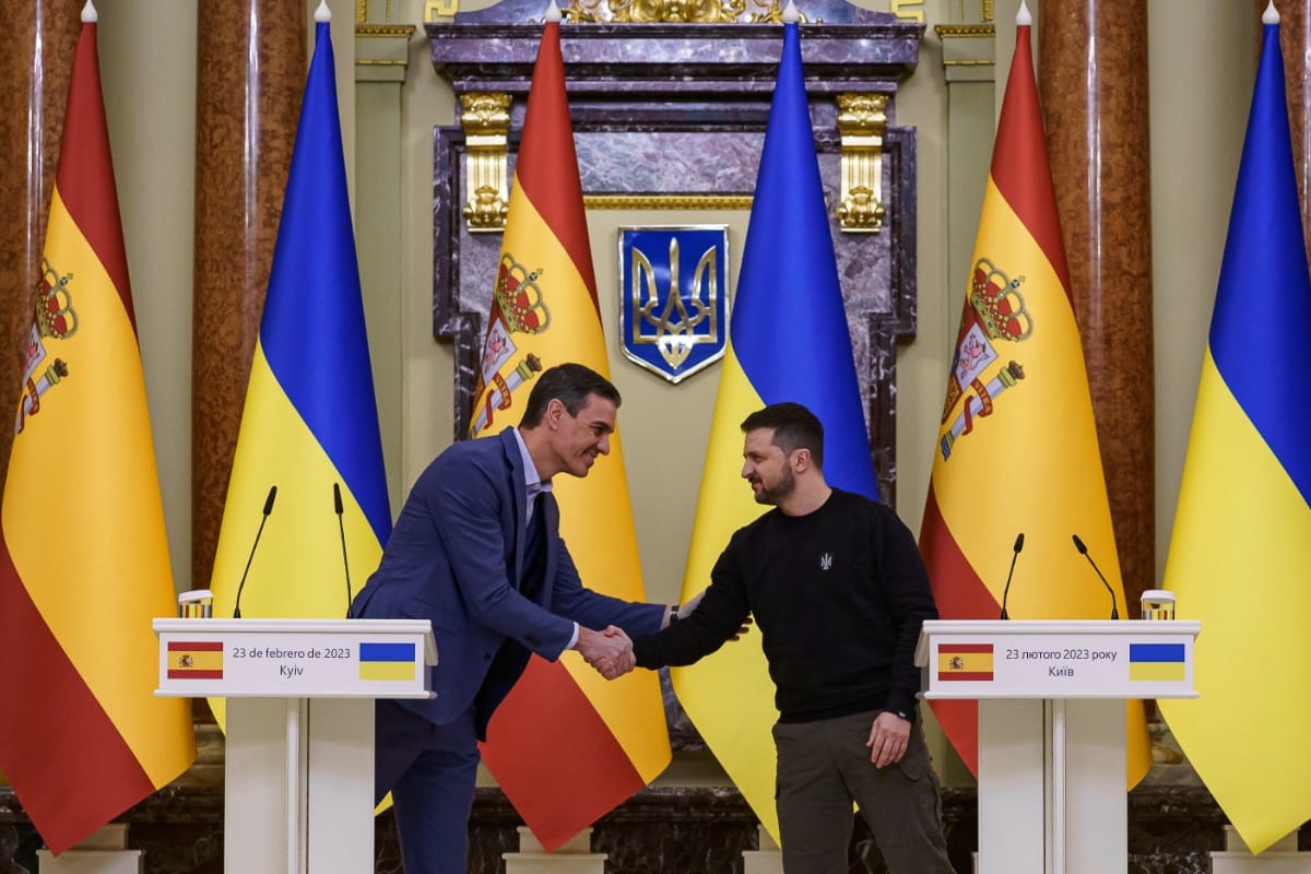 El Rey y Sánchez se reúnen este lunes con Zelenski, de visita en España