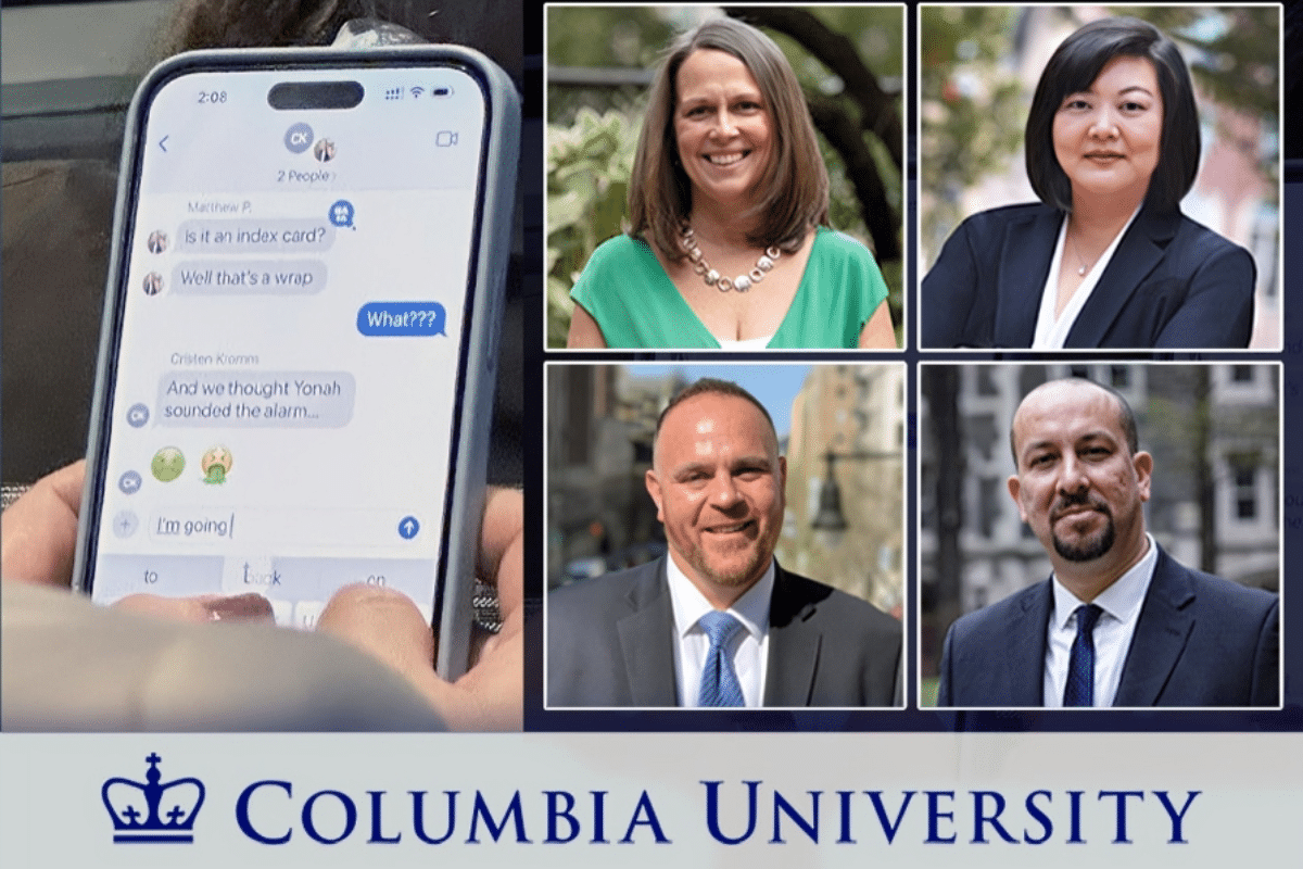 Tres decanos de la Universidad de Columbia son suspendidos por reírse de los judíos y lanzar mensajes antisemitas