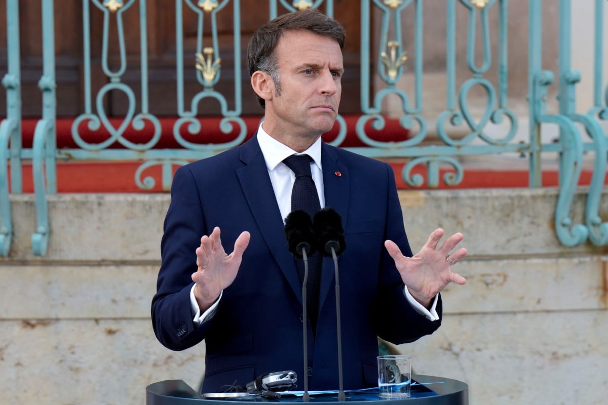 Emmanuel Macron asegura que si no gana las elecciones «Francia estará al borde de la Guerra Civil»
