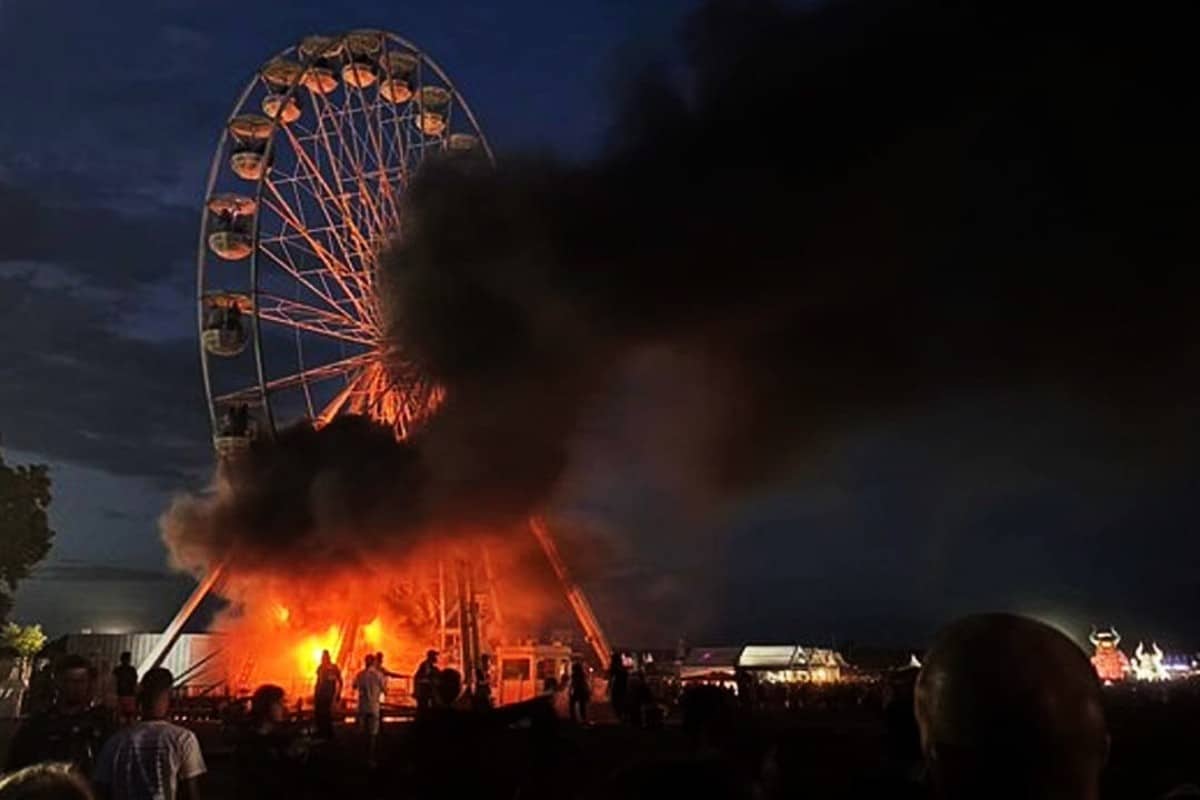 Al menos 23 heridos al incendiarse una noria en un festival cerca de Leipzig (Alemania)