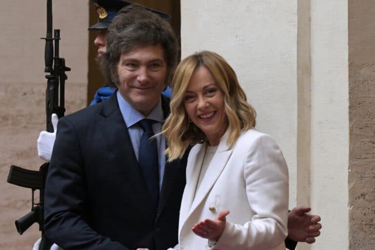 Meloni y Milei denuncian la represión del régimen de Nicolás Maduro en una declaración conjunta