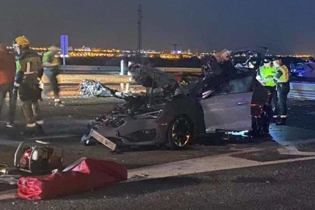 Dos muertos y seis heridos en un accidente múltiple en Cartagena