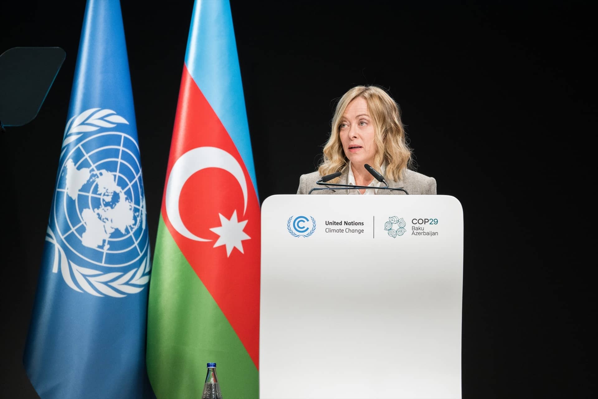 Meloni defiende la energía nuclear en la COP29: «No hay alternativa a los combustibles fósiles, debemos ser realistas»