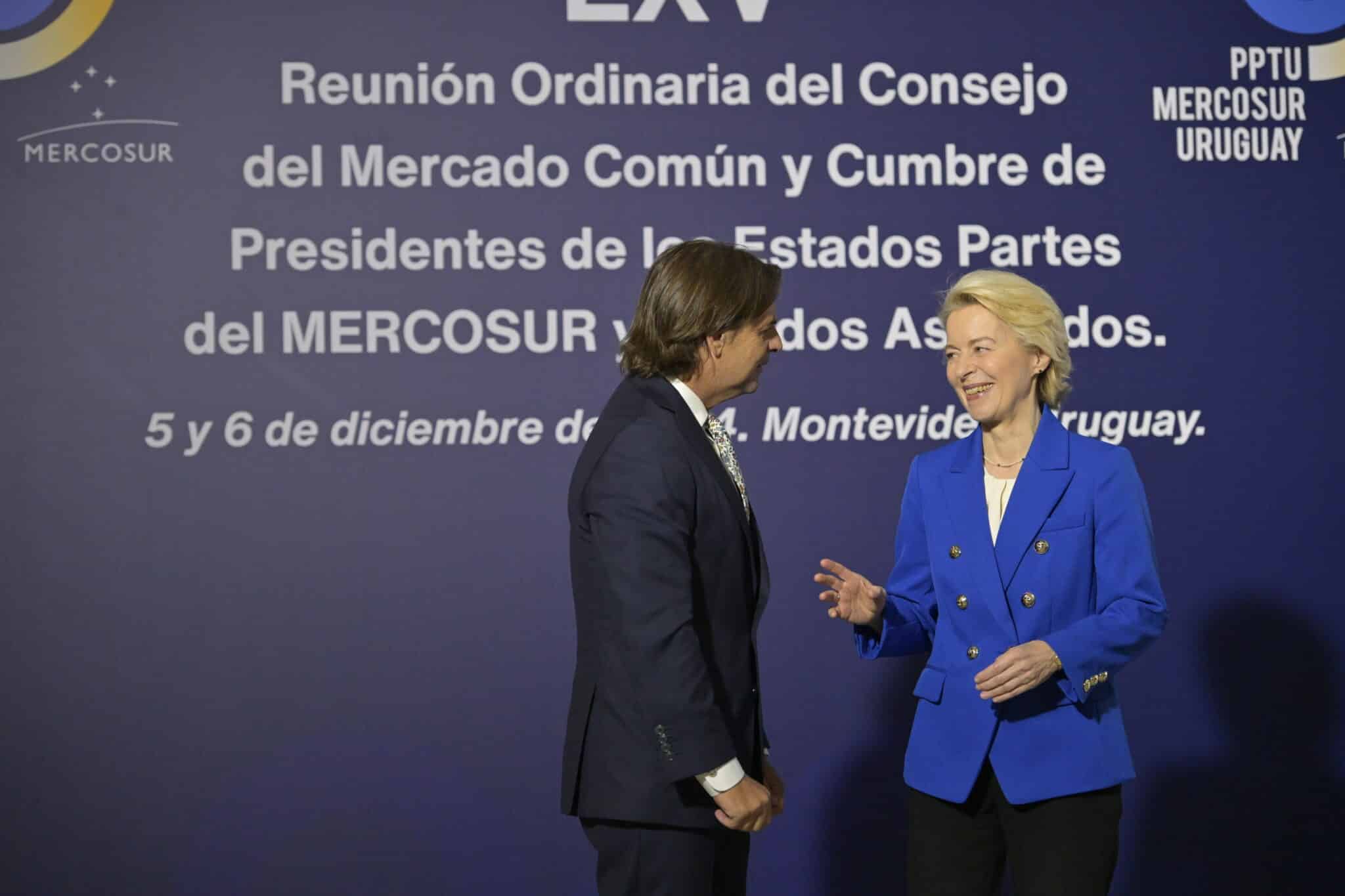 Von der Leyen aprovecha la inestabilidad política en Francia para cerrar el acuerdo comercial de la UE con Mercosur