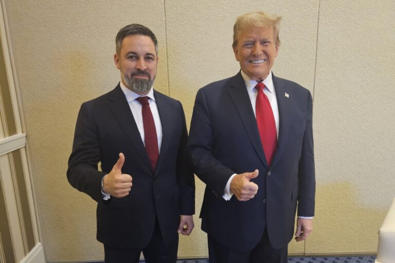 Trump ultima su investidura presidencial arropado por Milei, Meloni y Abascal