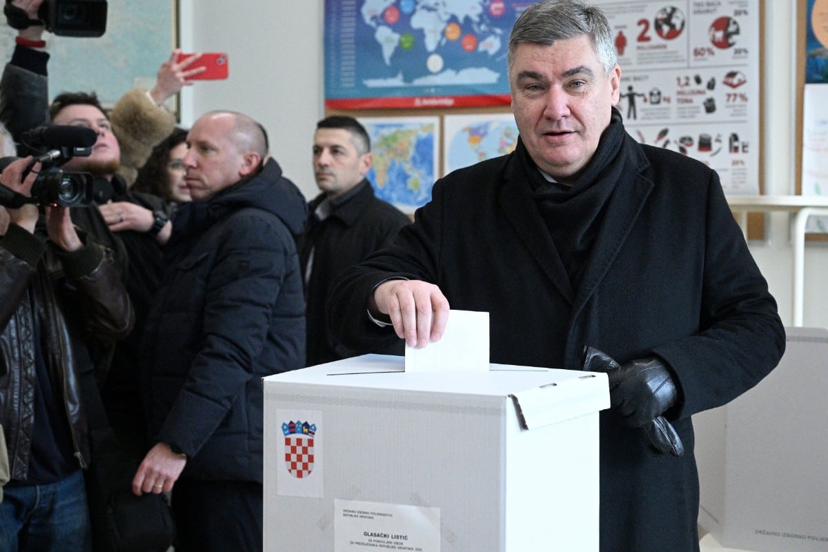 Milanovic, reelegido en segunda vuelta como presidente de Croacia con más de 75% de los votos