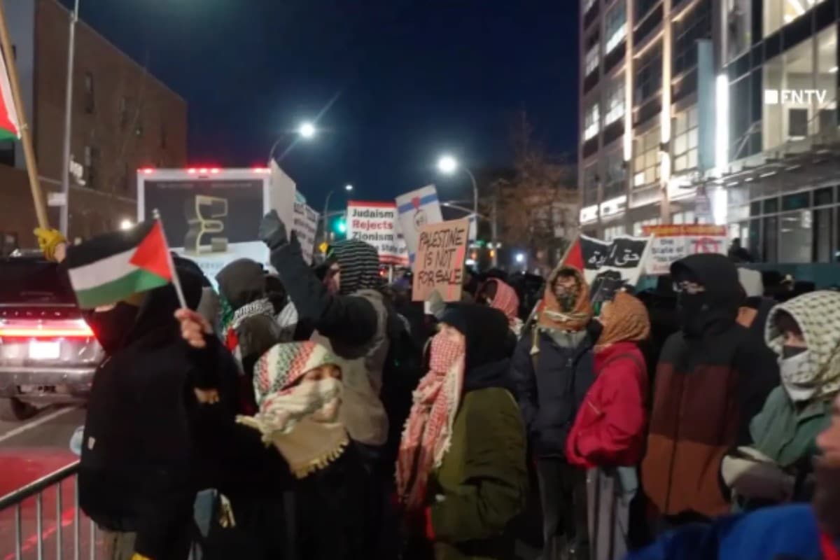 Seguidores de Hamás provocan disturbios en una protesta contra Israel en un barrio judío de Brooklyn