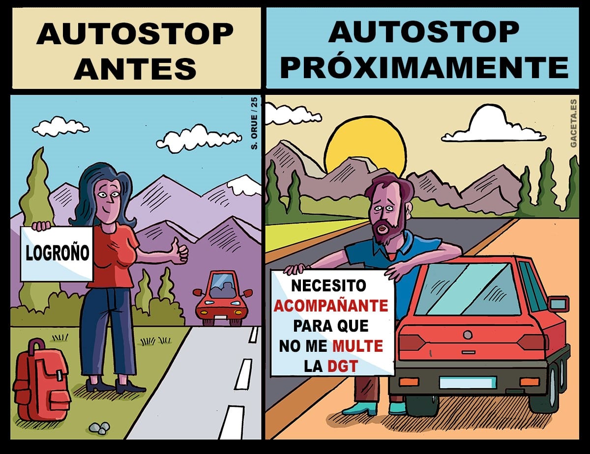 Autostop al revés (como todo)