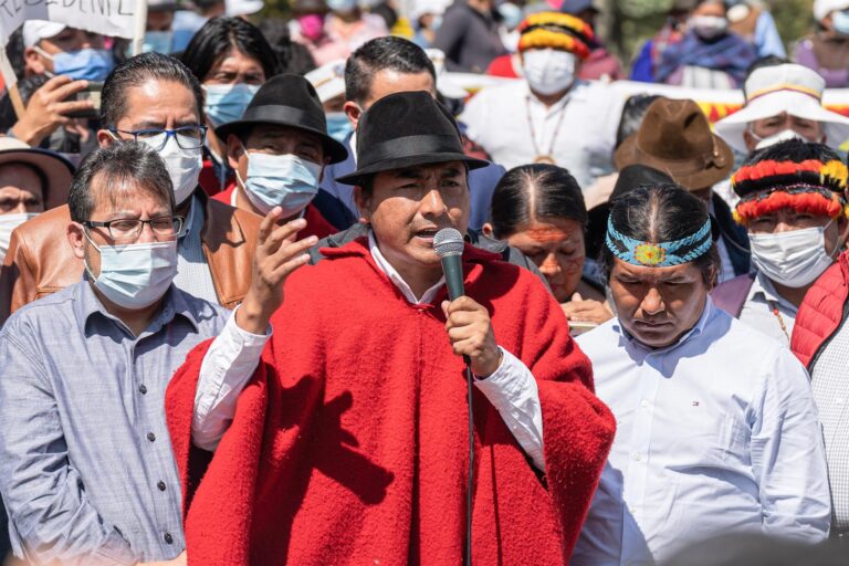El partido indigenista anuncia un acuerdo con Revolución Ciudadana para la segunda ronda de las presidenciales en Ecuador