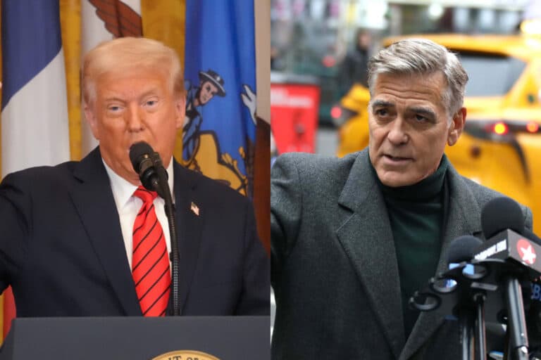 Trump retrata la frustración demócrata de George Clooney y ataja sus críticas sobre la libertad de expresión: «Es un analista político fracasado»