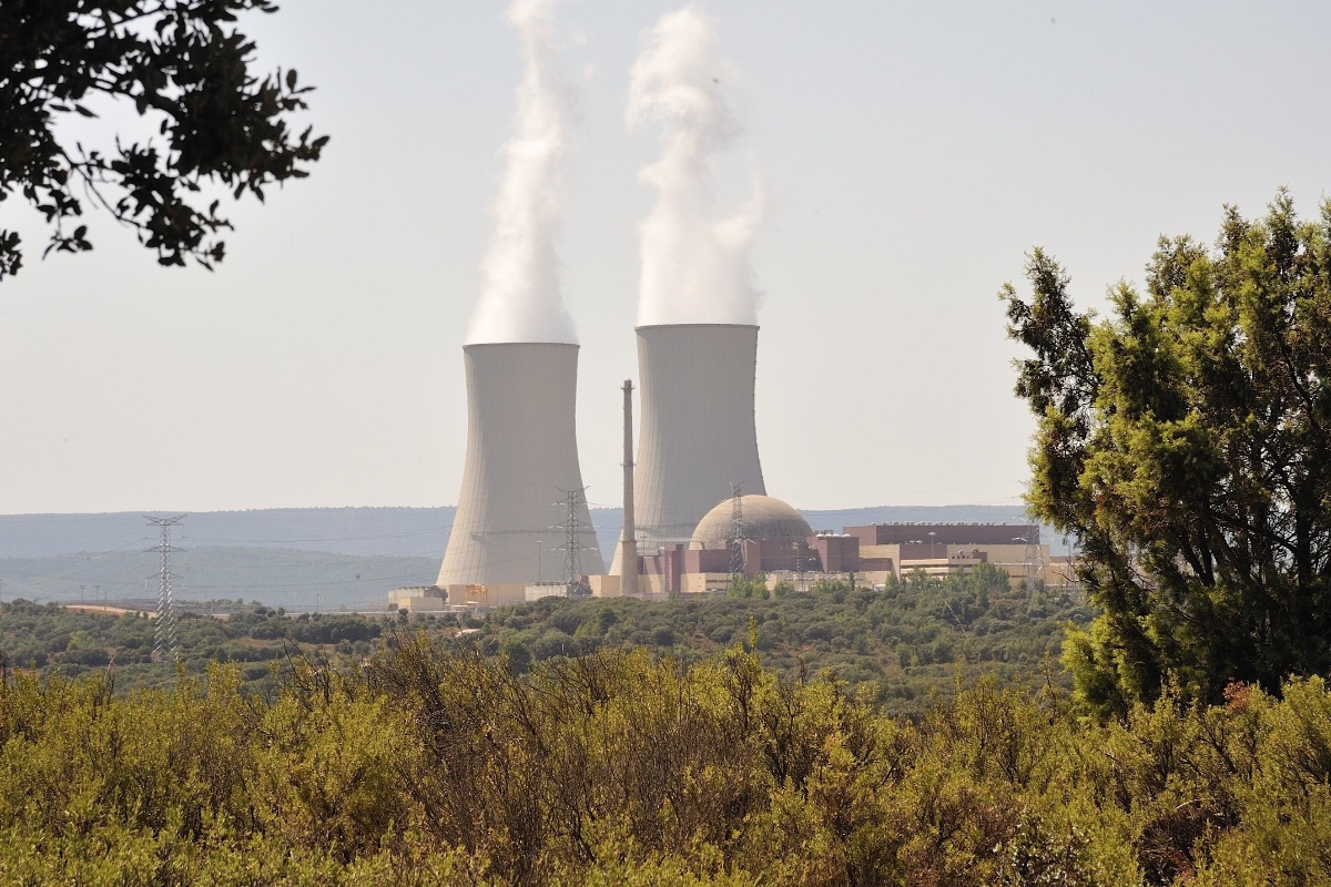 La energía nuclear produjo el 19,98% del total de la producción eléctrica neta en España en 2024