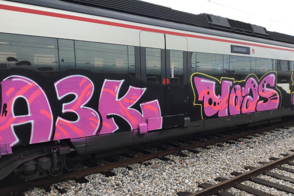 Los actos de vandalismo en los trenes de Renfe supusieron un coste de más de 11 millones de euros en 2024