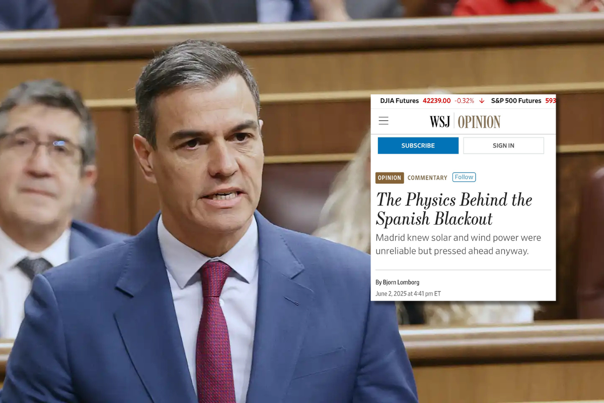 ‘The Wall Street Journal’ critica a Sánchez por el apagón: «Sabía que la energía renovable no era fiable, pero siguió adelante»