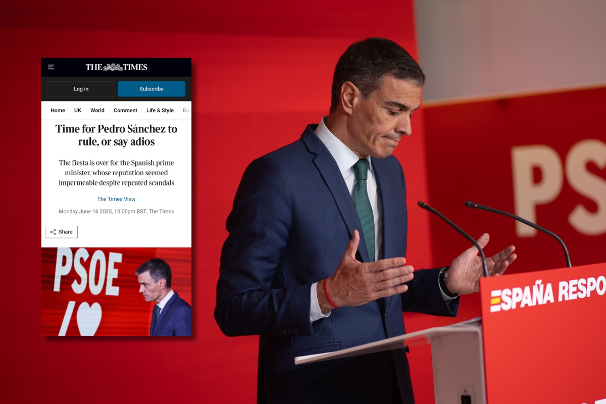 ‘The Times’ dedica un demoledor editorial a Pedro Sánchez en el que lo compara con un capo de la mafia y pide su dimisión