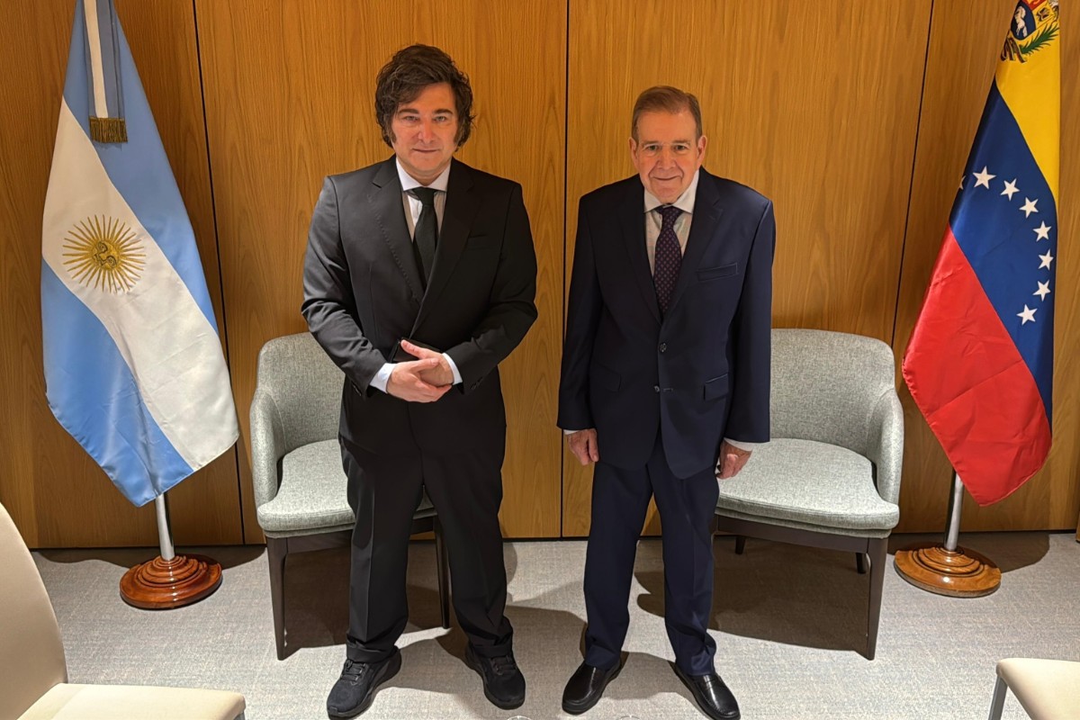 Milei se reúne con Edmundo González en Madrid en un encuentro marcado por el atentado contra Uribe