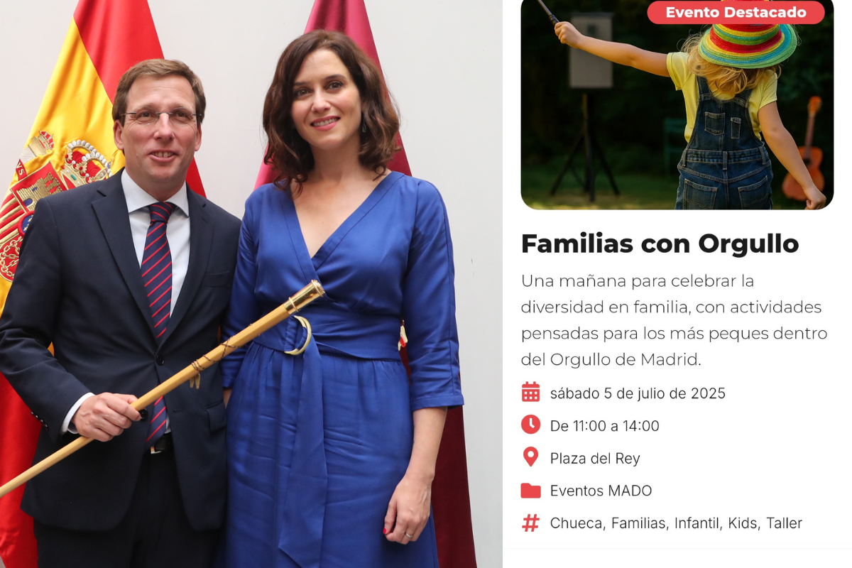 La Comunidad y el Ayuntamiento de Madrid (PP) financian junto al PSOE actividades para niños en el «día del orgullo»