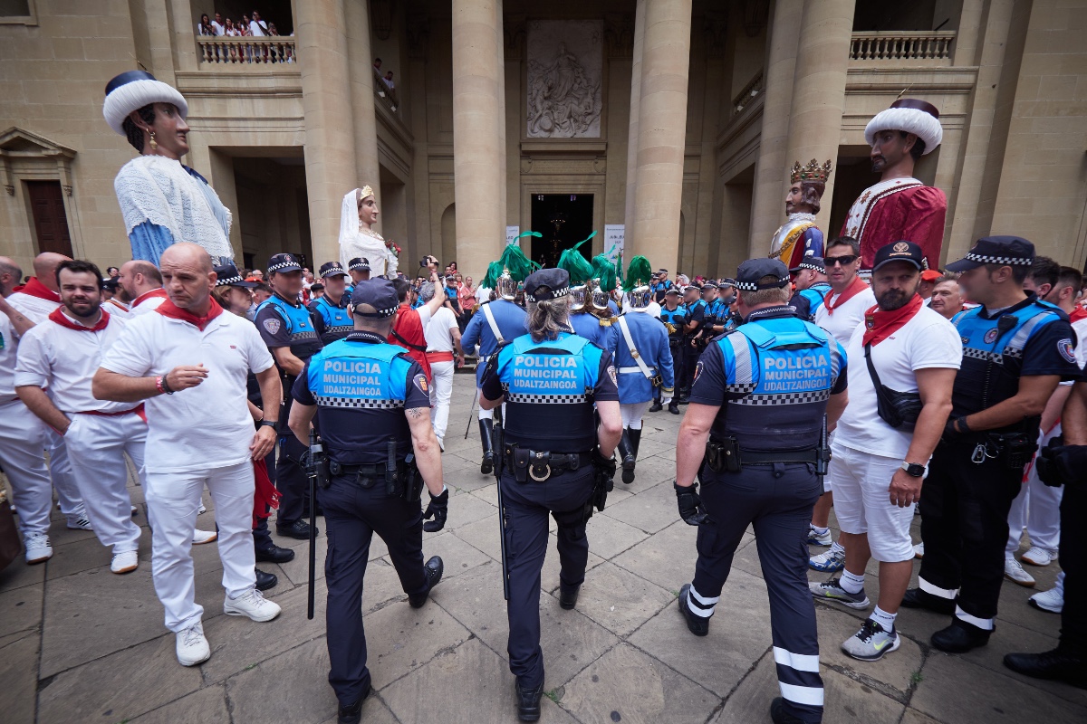 La Policía registra 782 denuncias y más de 95 detenciones en los primeros cuatro días de San Fermín