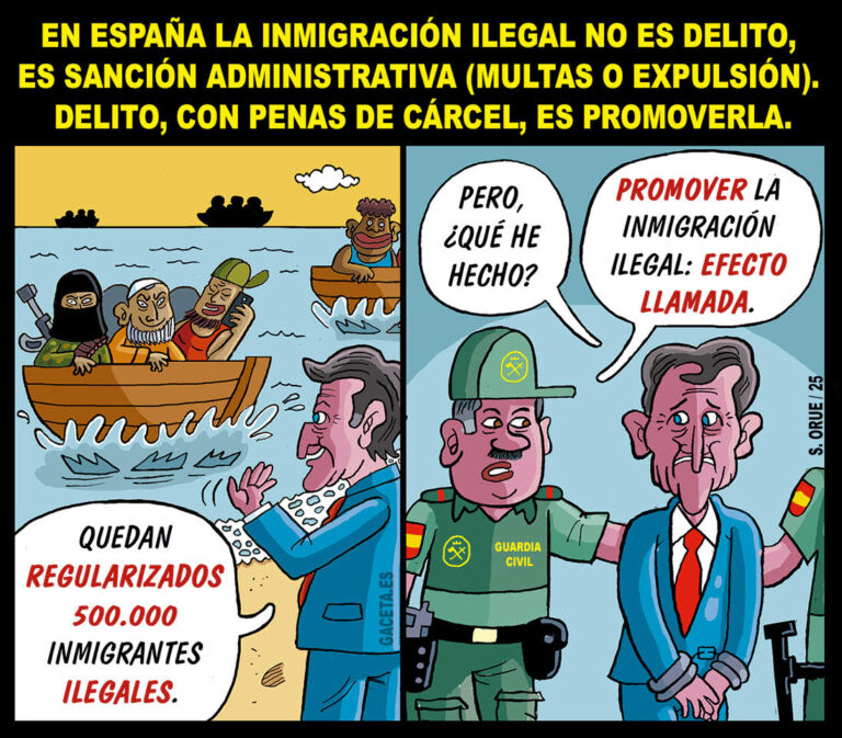 El PP votó a favor de la regularización de 500.000 inmigrantes ilegales