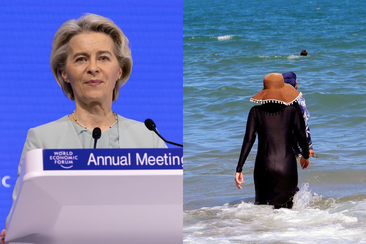 El nuevo régimen islamista de Siria respaldado y financiado por Von der Leyen impone el uso del burkini en playas y piscinas públicas