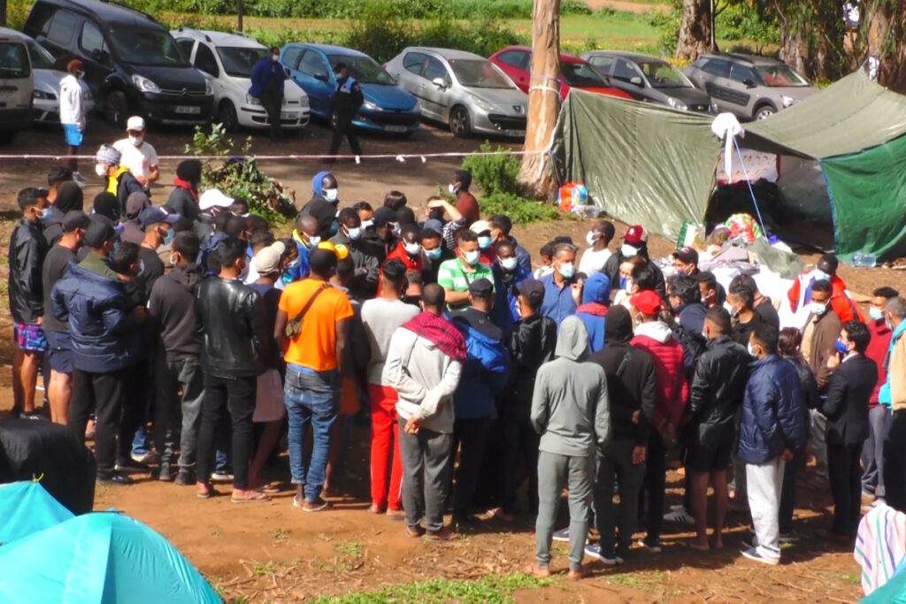 campamento inmigrantes