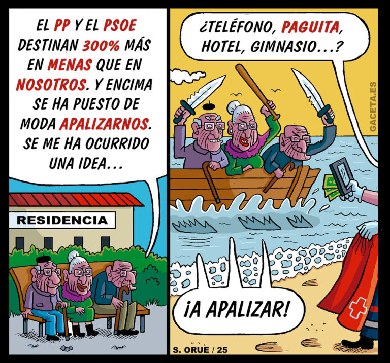 El bipartidismo PP-PSOE gasta más en la atención de menas que en el cuidado de los mayores en residencias