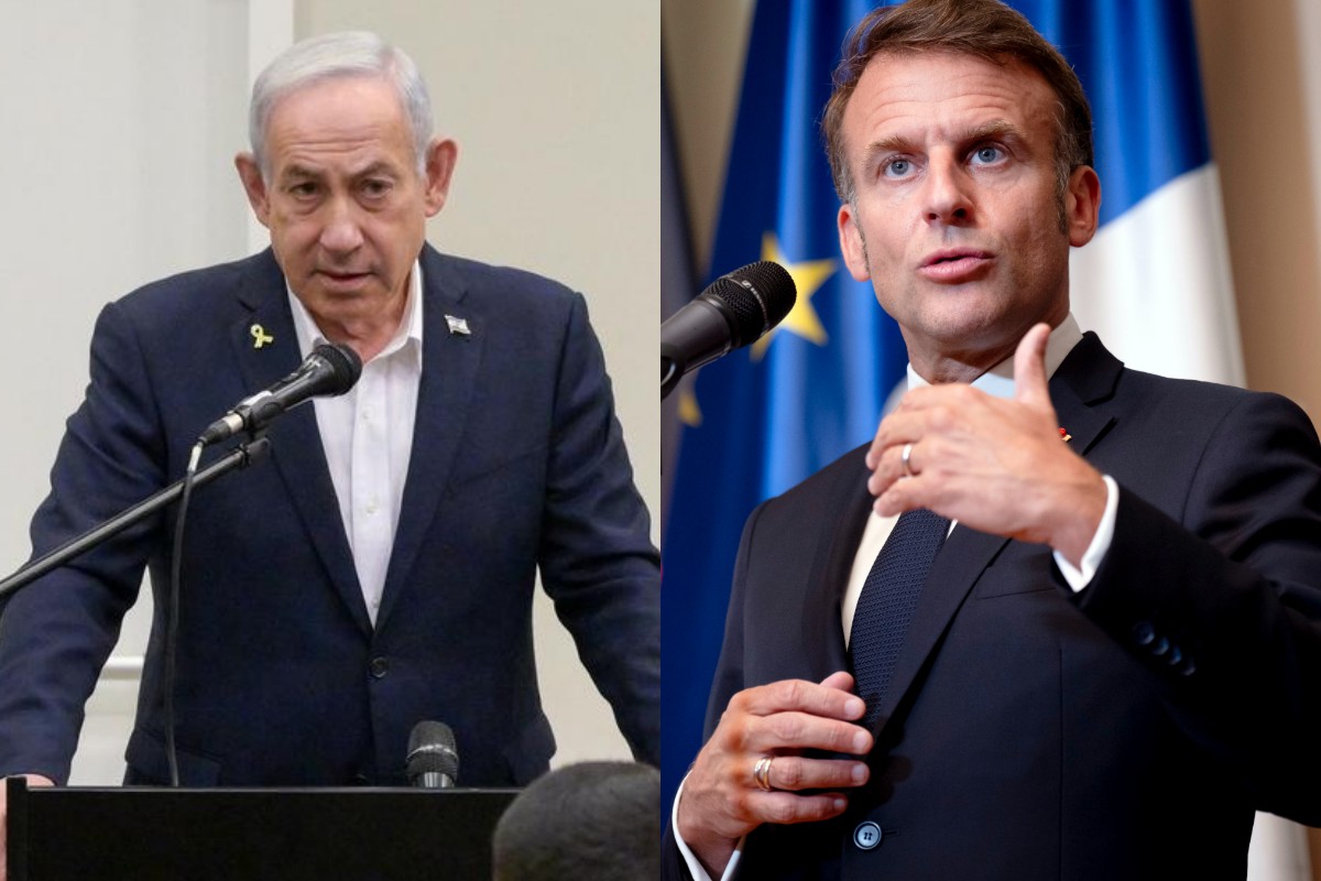 Netanyahu acusa a Macron de «alimentar el odio antisemita» al promover el reconocimiento de Palestina como Estado