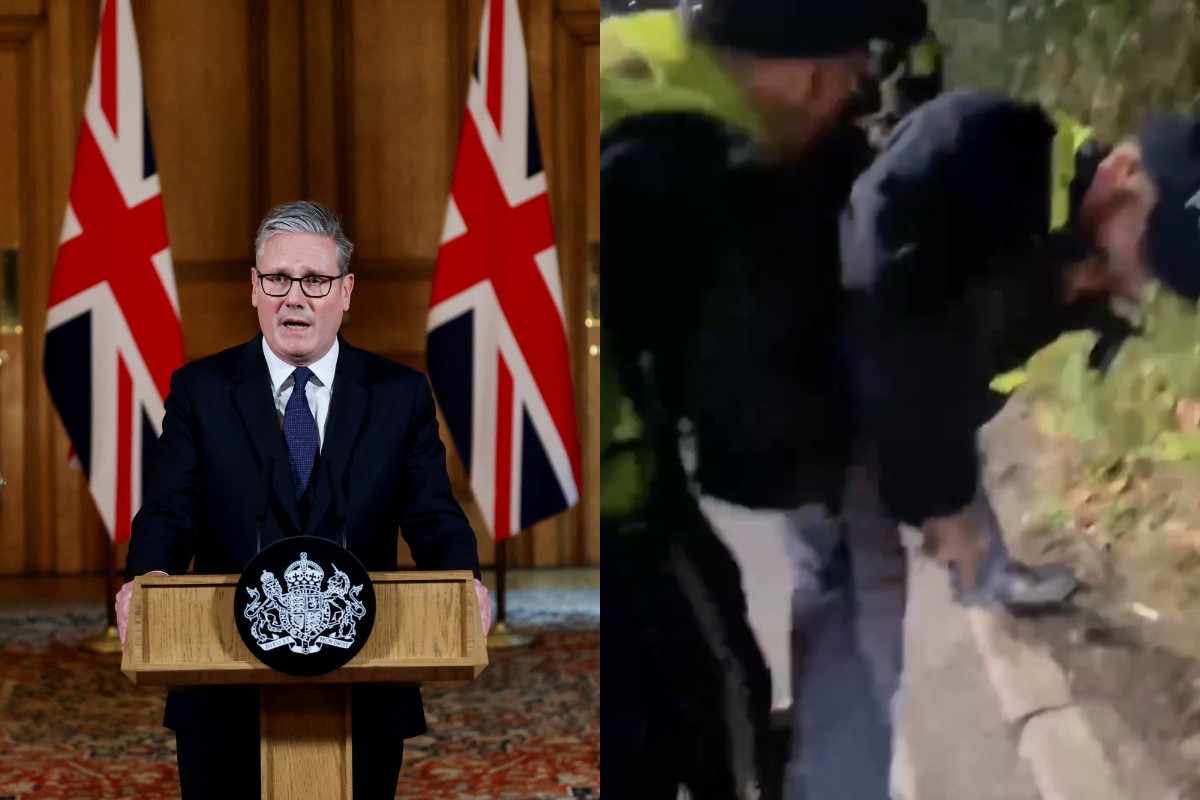 El Gobierno británico detiene a niños que protestan junto a sus padres frente al hotel en Epping que aloja a inmigrantes ilegales