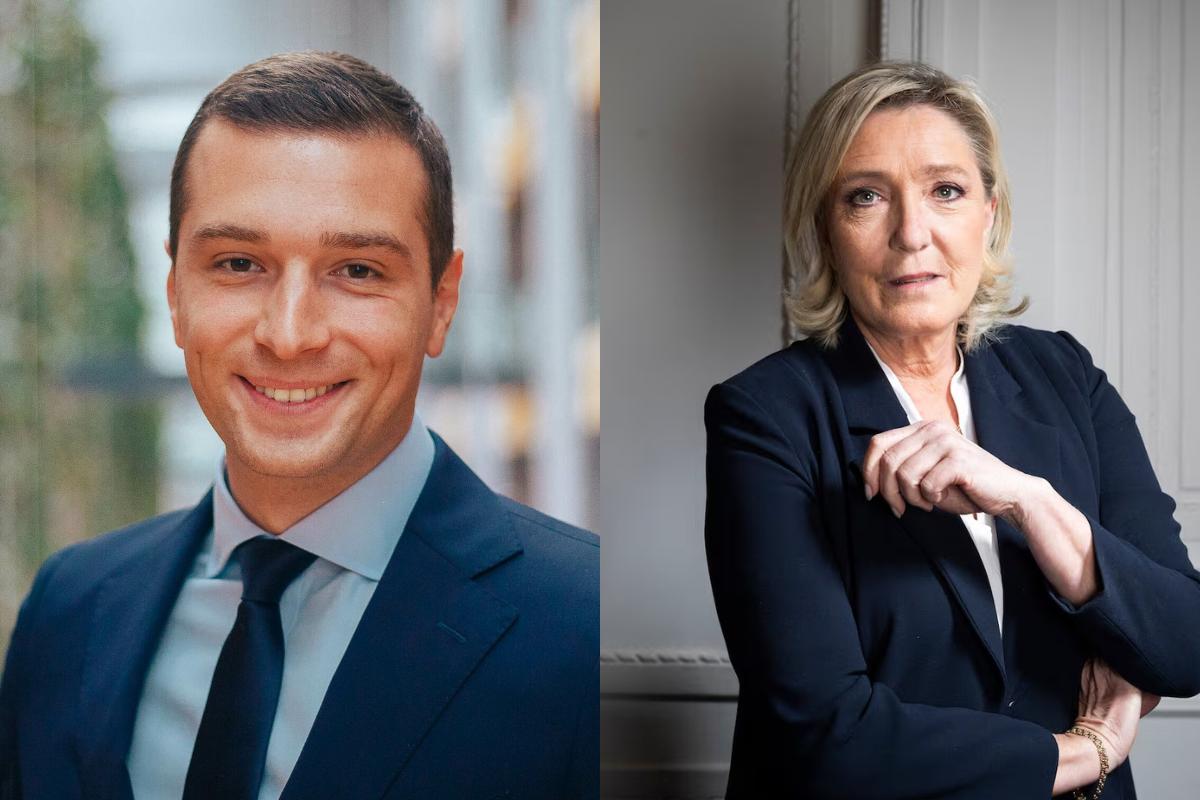 Francia se vuelca con los patriotas: una encuesta revela que Bardella y Le Pen son los políticos más populares del país