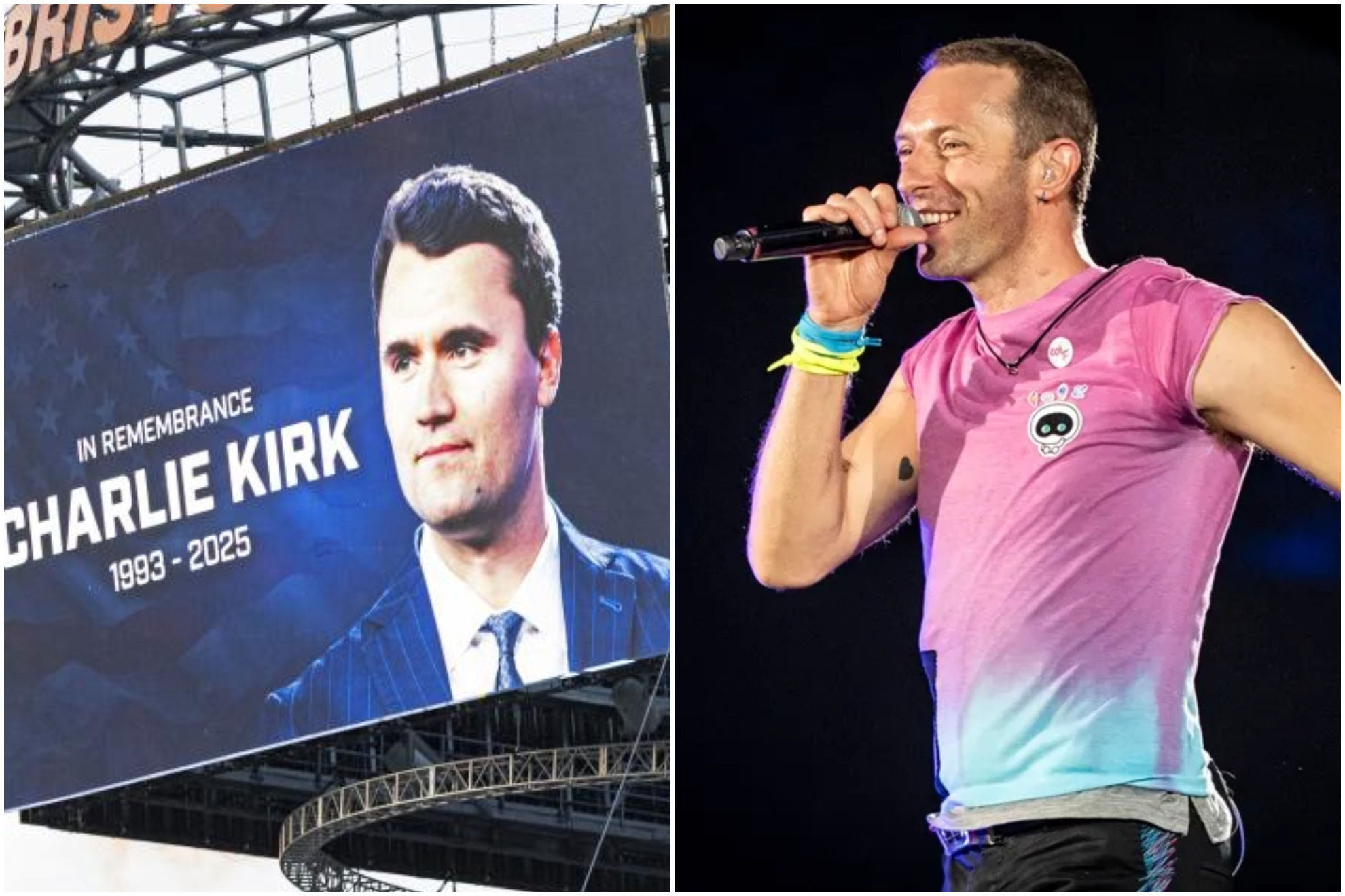El mundo de la música se vuelca con Charlie Kirk tras su asesinato a manos de la izquierda: Coldplay interrumpe un concierto para «mandar amor» a su familia