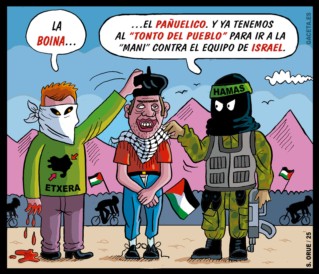 El líder de los boicots y acoso a equipo israelí de «La Vuelta» es un etarra con dos condenas
