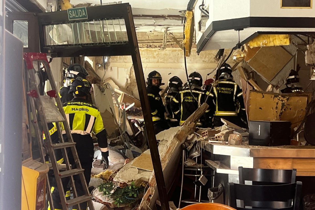 Una explosión en un bar en Vallecas (Madrid) deja al menos 25 heridos, tres de ellos en estado crítico