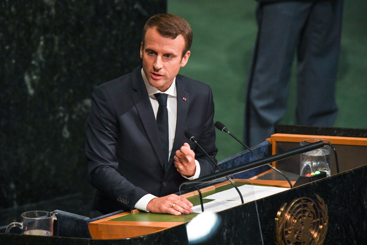 Macron se suma al reconocimiento de Palestina como Estado «en beneficio de la paz y la seguridad para todos»