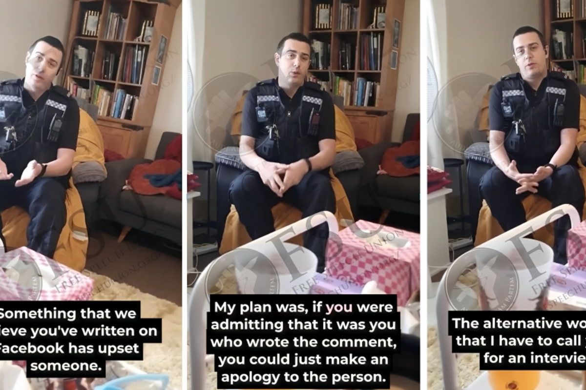 La policía británica se presenta en la casa de una paciente de cáncer y le exige una disculpa por una publicación en redes sociales