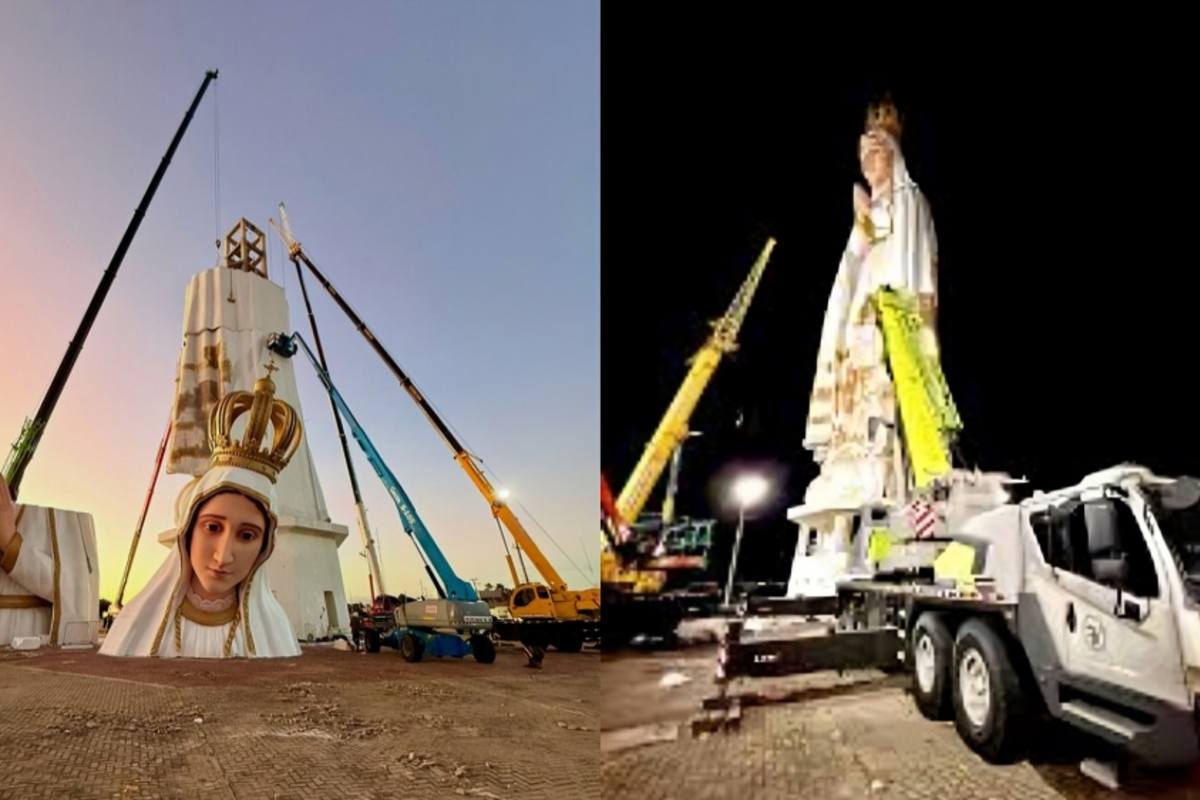 Brasil inaugura la estatua más grande del mundo dedicada a la Virgen de Fátima: 54 metros de altura