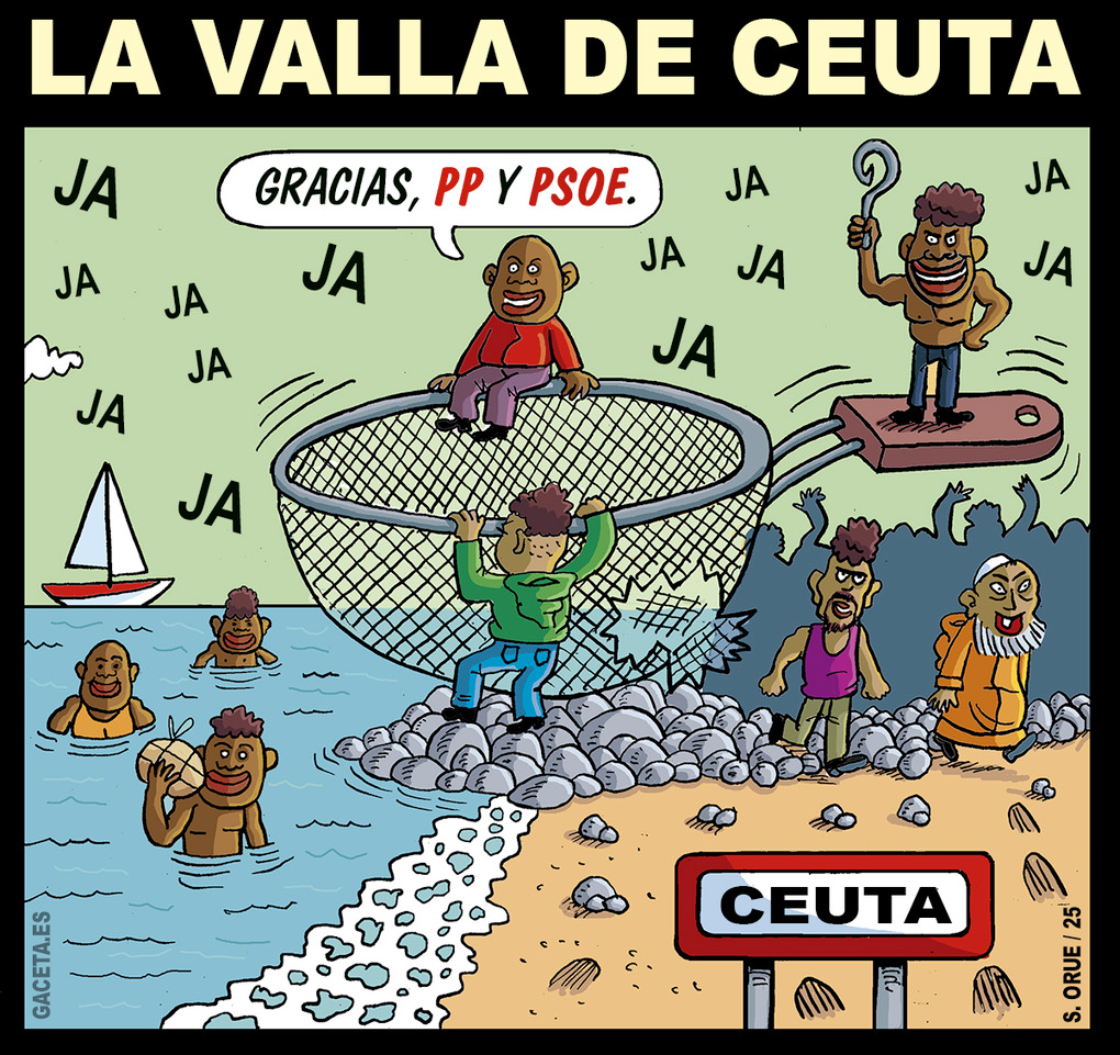 Ceuta, bajo asedio: crece un 215% la entrada de inmigrantes ilegales desde la invasión de 2021