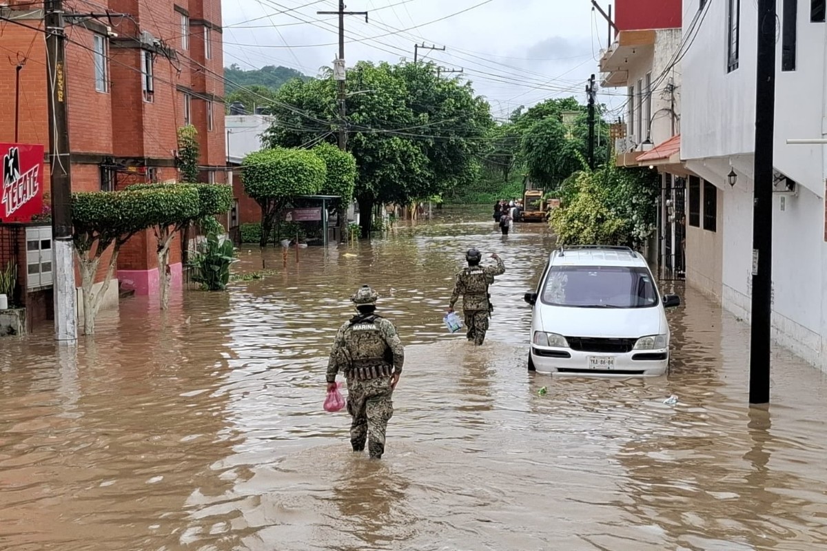Las lluvias torrenciales ya dejan al menos 23 muertos en México