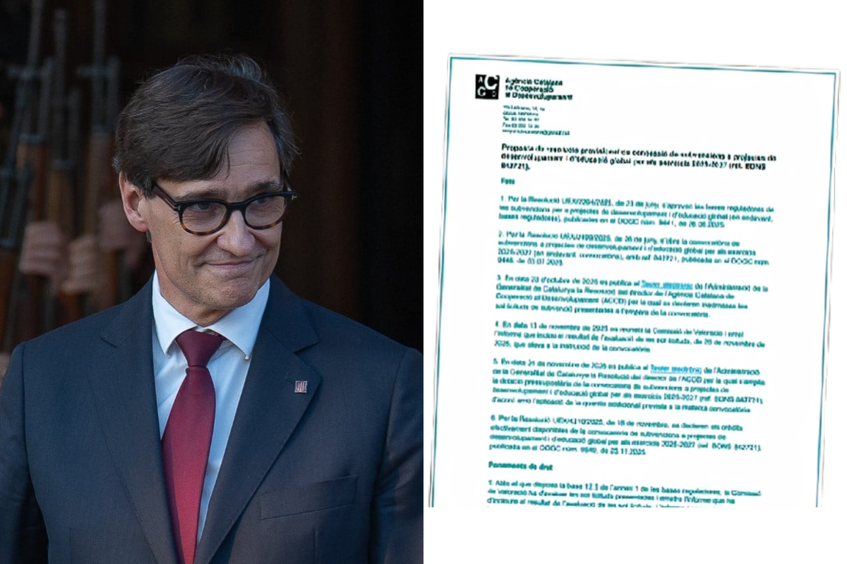 Illa (PSC) destina 37 millones a proyectos extranjeros mientras el 17% de la población catalana se encuentra en situación de exclusión social