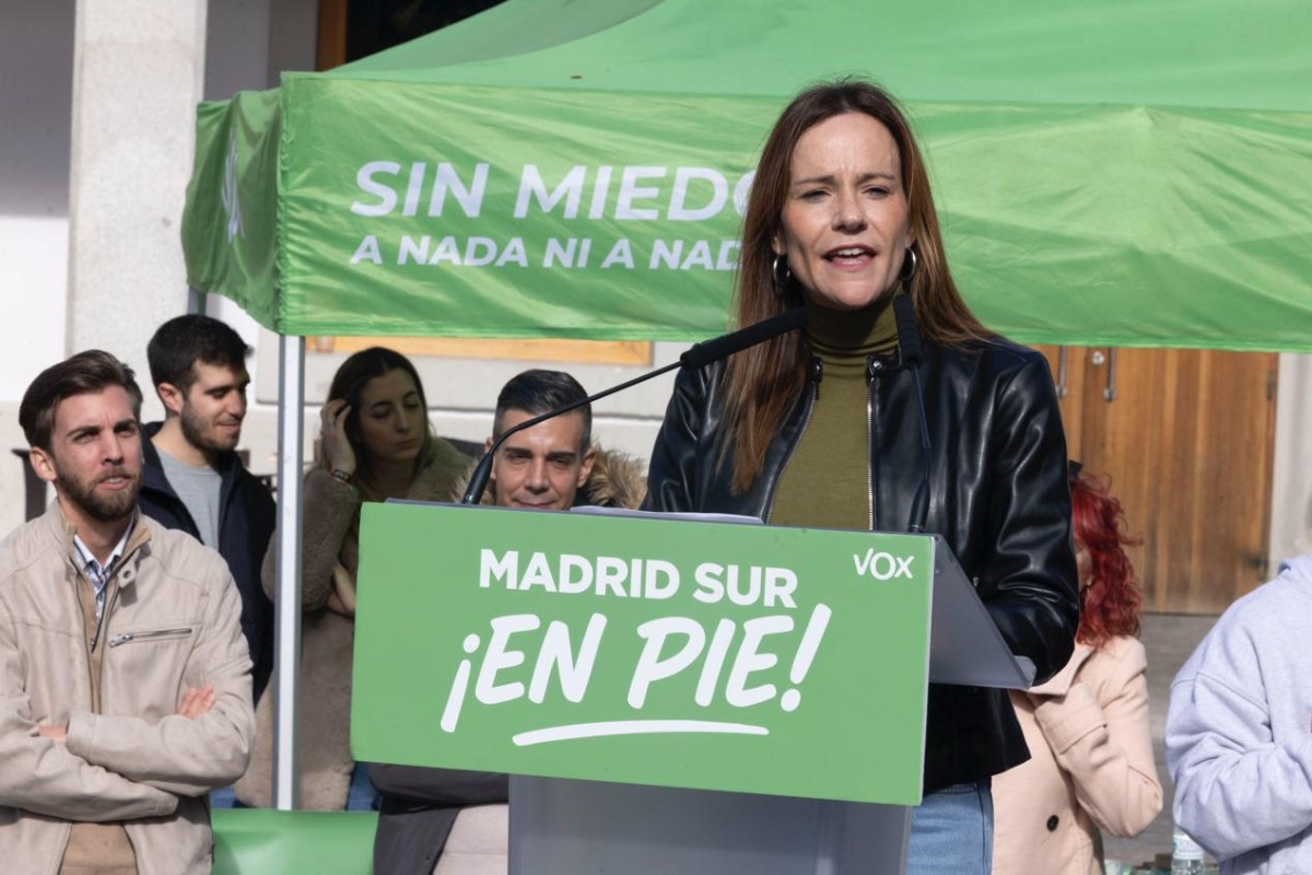 VOX reclama desde Fuenlabrada la defensa de «los problemas reales» y denuncia cómo «otros tienen la cabeza en Miami y Palestina»