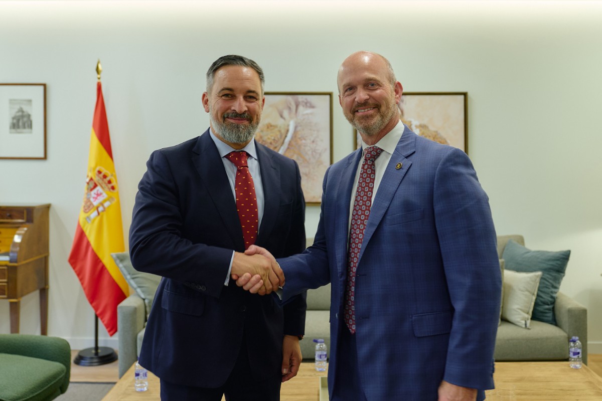 Santiago Abascal se reúne con el presidente de The Heritage Foundation, el ‘think tank’ conservador más importante del mundo
