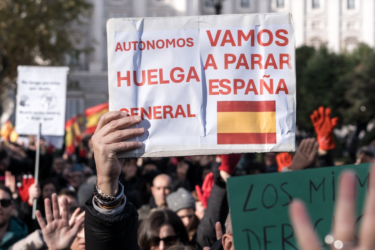 Los autónomos se movilizan en una veintena de ciudades de España: «Sufrimos impuestos asfixiantes. Es un atraco»