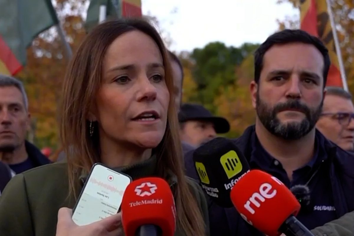 Isabel Pérez Moñino (VOX), en la manifestación contra la imposición de las ZBE: «Es terrorismo contra el pueblo en nombre de la dictadura climática»