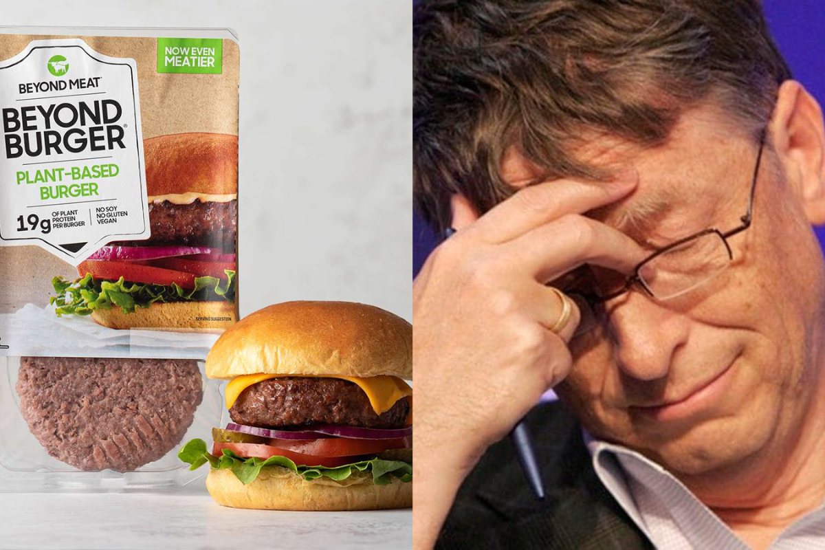 Golpe al globalismo: se hunde la empresa multinacional de carne sintética de Bill Gates con una caída en bolsa de un 77% en 2025