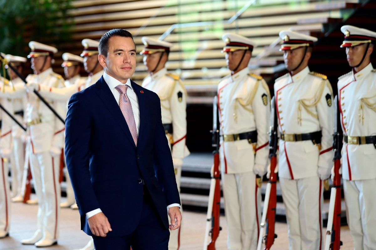 Noboa defiende su lucha contra el narcoterrorismo en Ecuador: «Es una guerra que no iniciamos nosotros, pero que sí vamos a terminarla»