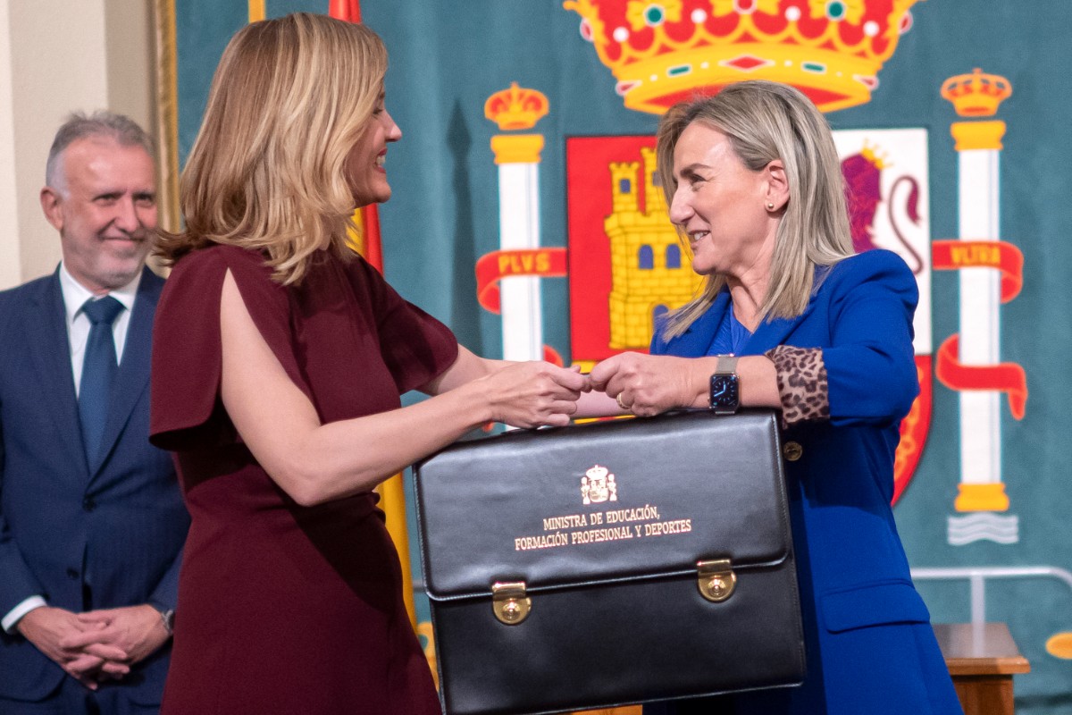 La ministra saliente Pilar Alegría deja a Educación con el 99% de las ayudas europeas sin ejecutar