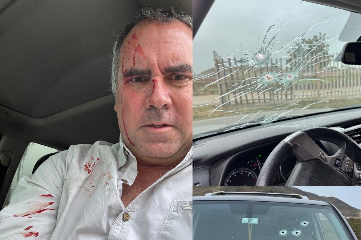 Sale ileso de un atentado a tiros un precandidato presidencial de Perú mientras viajaba en su coche