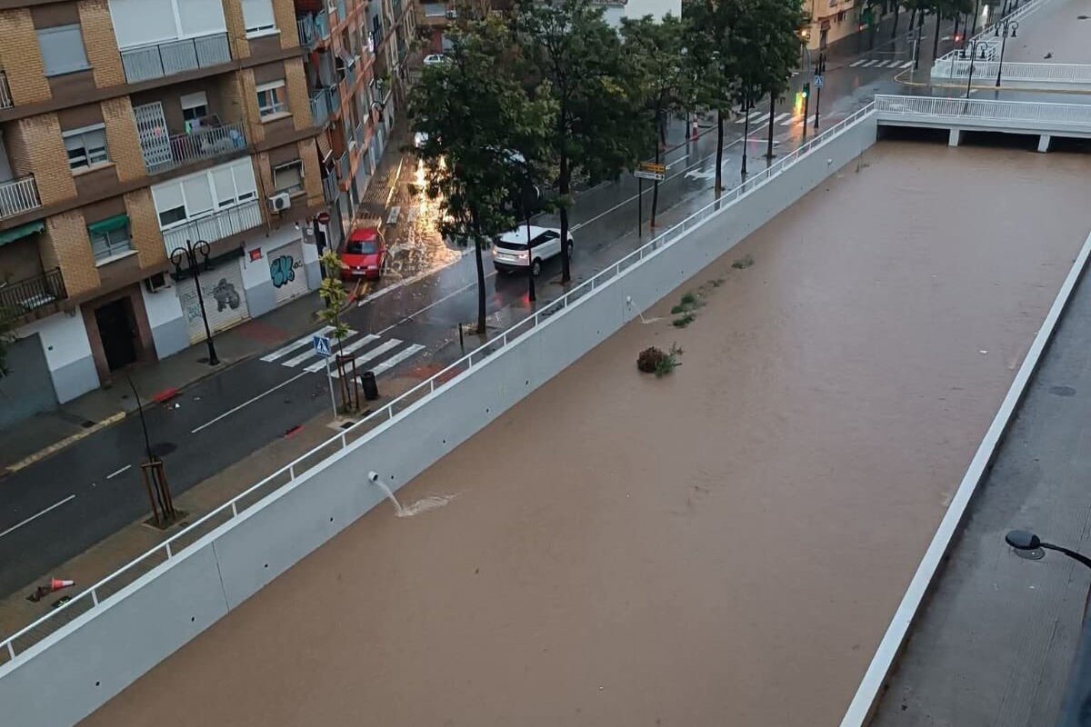 El barranco de la Saleta, a punto de desbordarse en Aldaia tras la negativa del Gobierno de desviarlo por «falta de presupuesto» en 2021