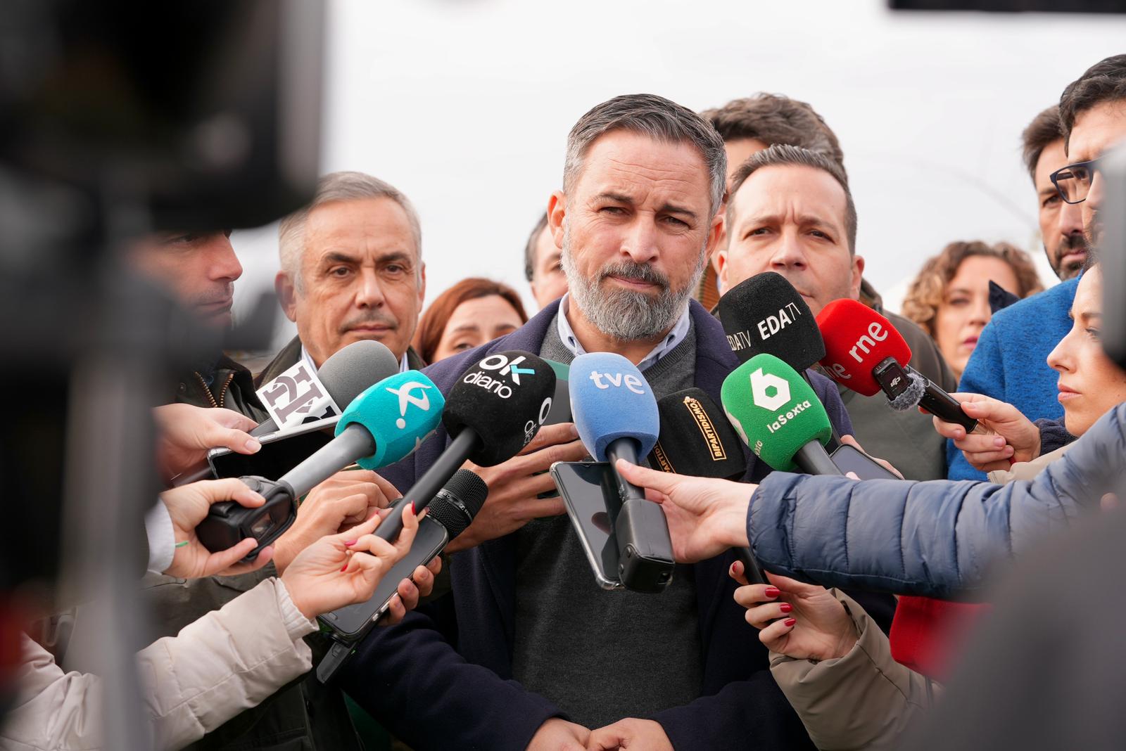 Santiago Abascal, desde la central de Almaraz: «Guardiola (PP) comparte las mismas políticas de fanatismo verde de la mafia de Sánchez»