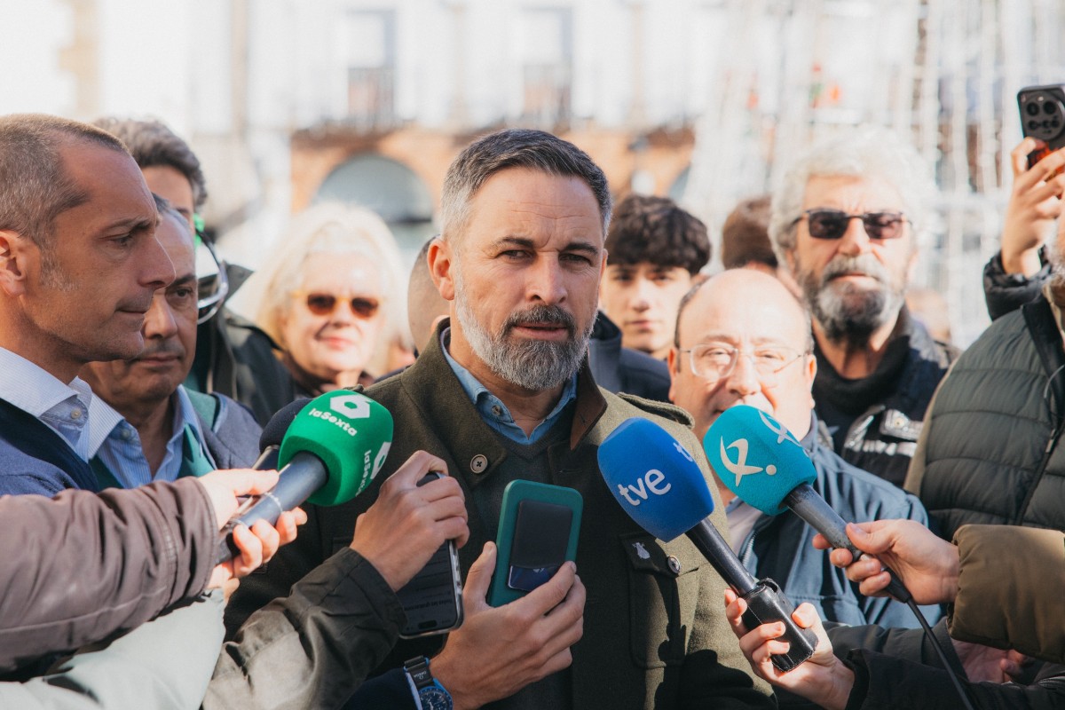 Santiago Abascal denuncia que Extremadura padece un «mal endémico» llamado bipartidismo y reitera que sólo VOX defiende un «cambio de rumbo total»