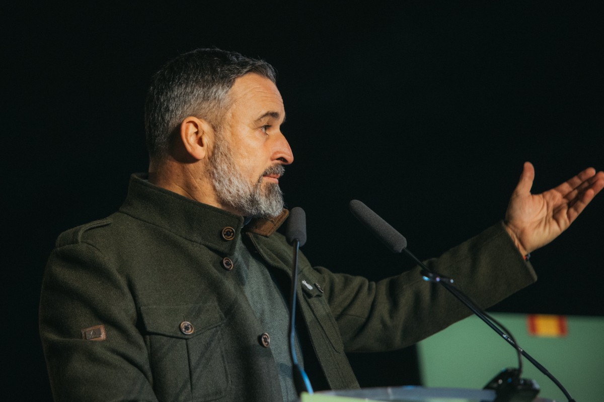 Santiago Abascal denuncia que Extremadura ha sido abandonada durante muchos años por el bipartidismo y reitera que VOX «aspira a superar al PP y al PSOE»